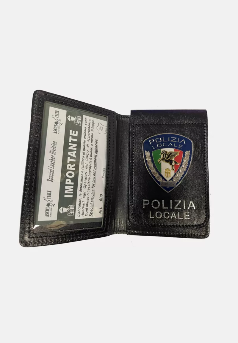 Porta placca da collo Polizia Locale Repubblica italiana