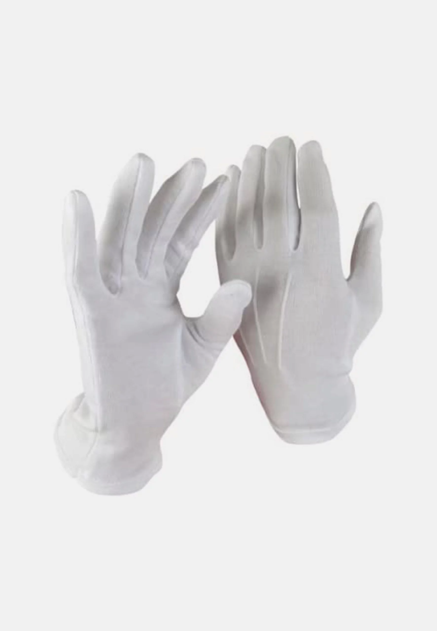 10 paia di guanti bianchi antistatici in cotone guanti da lavoro protettivi  per ispezione gioielli guanto