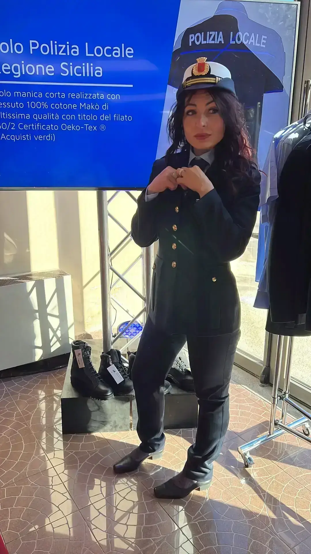 Giacca per donna divisa estiva polizia locale slim 3 Giacca femminile uniforme estiva slim