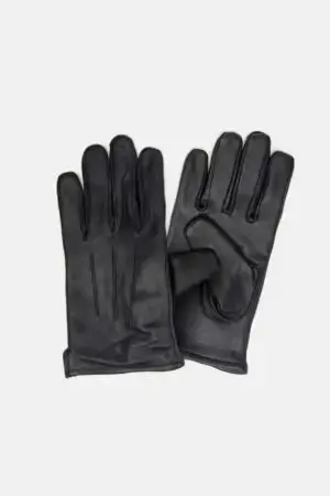 Guanti di rappresentanza alta qualità maschili sfoderati colore nero