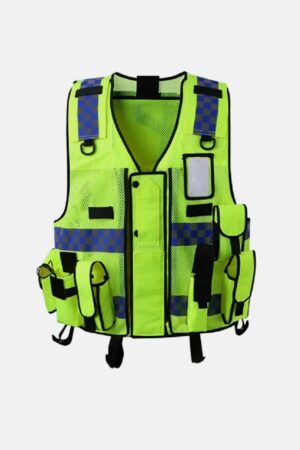 Gilet tattico multitasche giallo alta visibilità