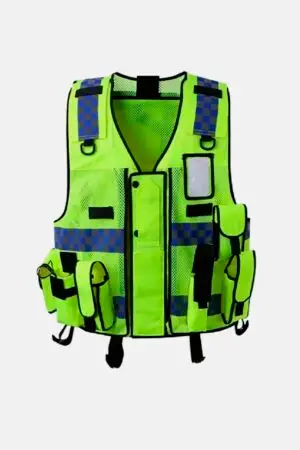Gilet tattico multitasche giallo alta visibilità
