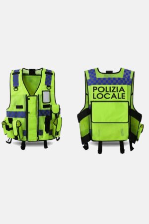 Gilet tattico multitasche giallo alta visibilità