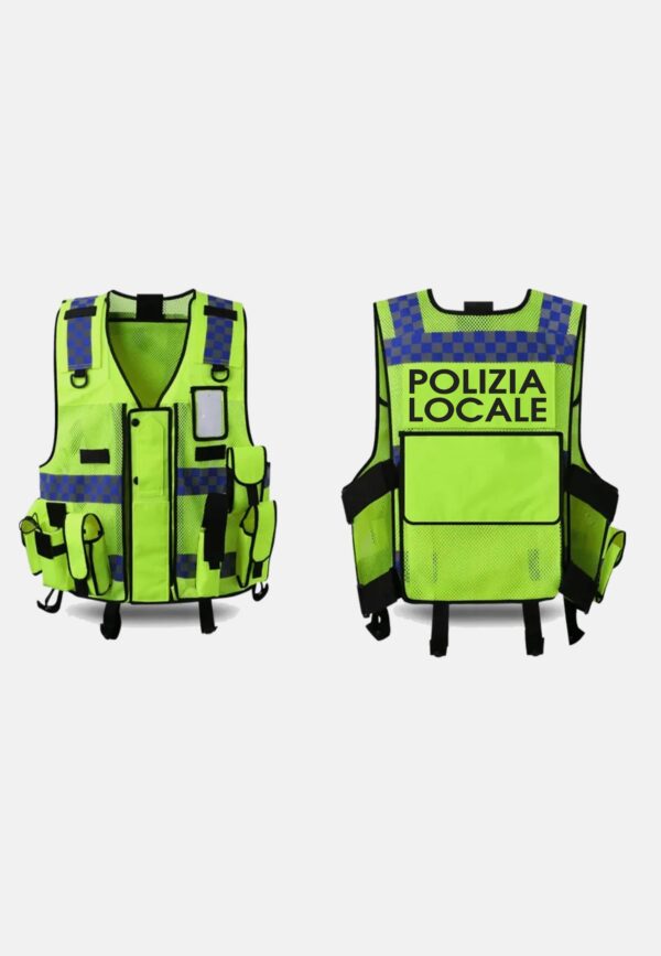 Gilet tattico multitasche giallo alta visibilità