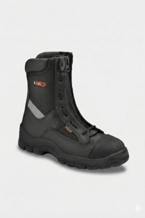 Anfibio pelle e cordura con cerniera centrale 391