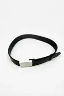 Cinturone cuoio nero h4