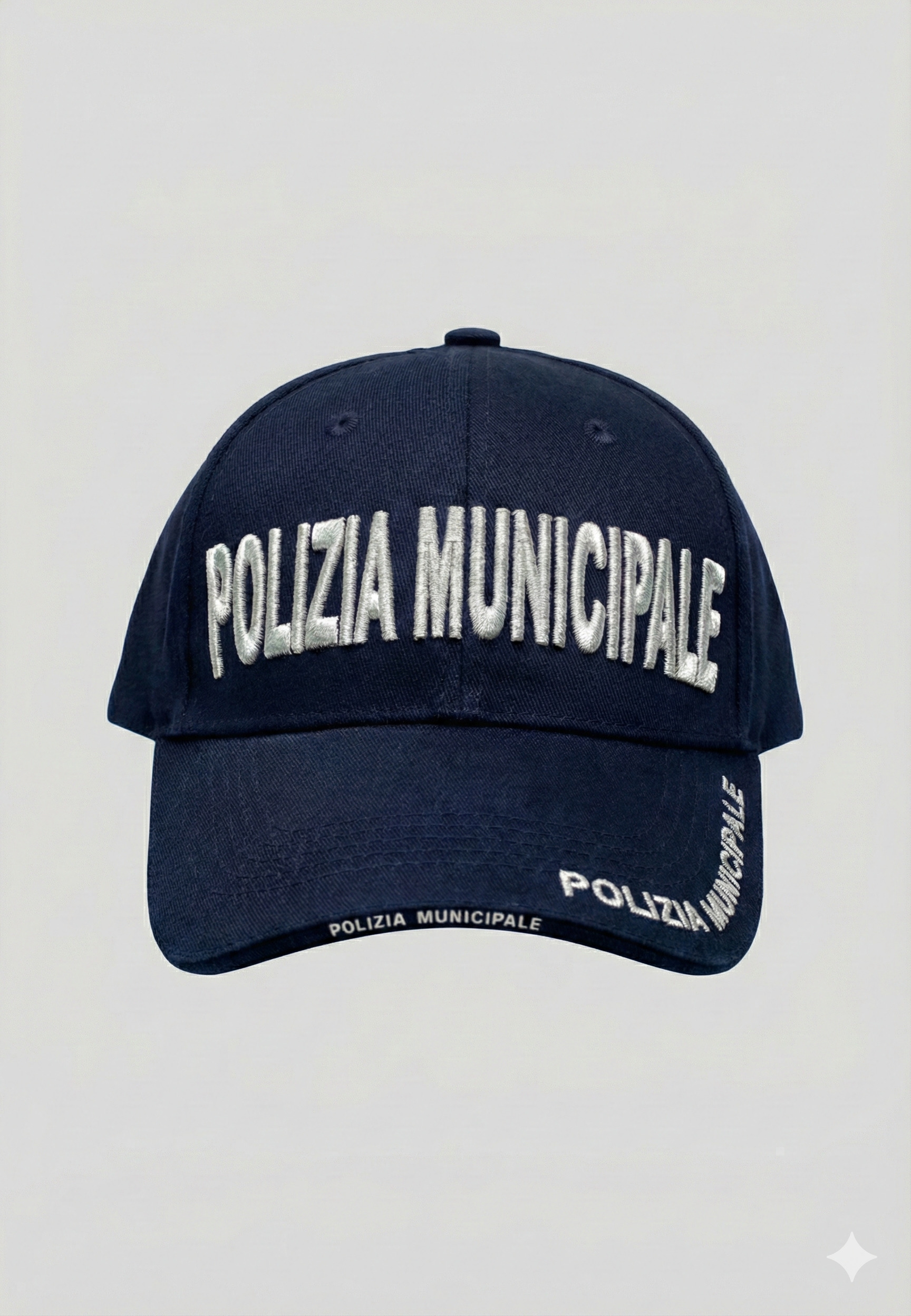 Berretto baseball Polizia Municipale in cotone con ricamo a rilievo 1 Berretto baseball Polizia Municipale in cotone con ricamo a rilievo