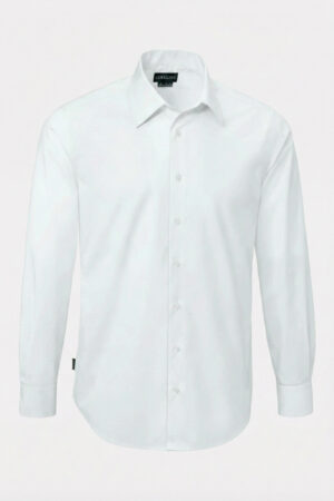 Camicia maschile colore bianco manica lunga