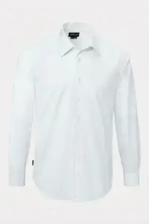 Camicia maschile colore bianco manica lunga