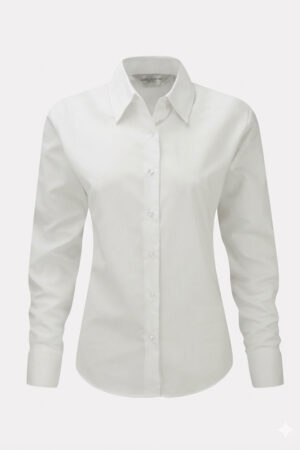 Camicia femminile colore bianco manica lunga