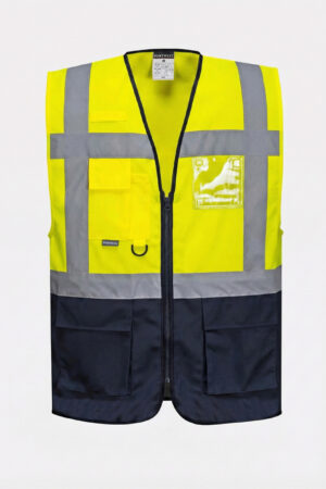 Gilet alta visibilità multitasche bicolore