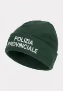 Berretto modello zuccotto in pile grigio-verde