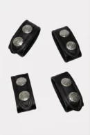 Distanziali in pelle doppio bottone